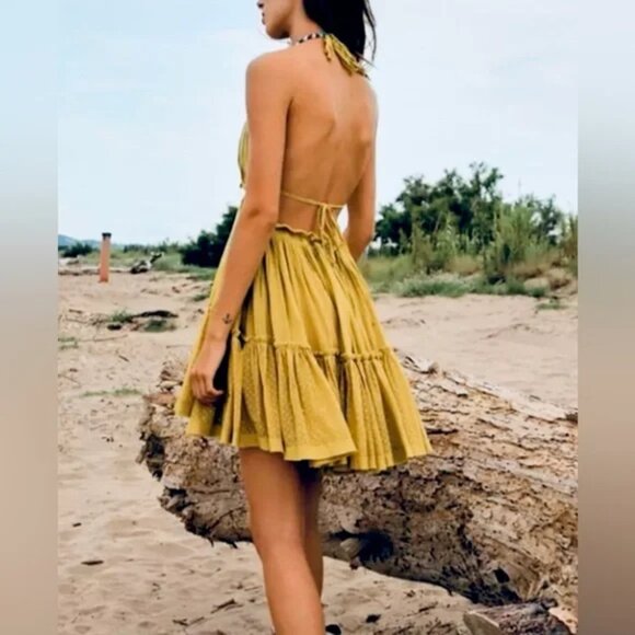 019 Free People 100 Degree Mini Dress Size M - Picture 3 of 3